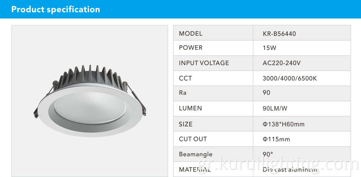 Modular Led Recessed Downlight